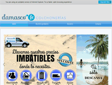 Tablet Screenshot of colchoneriasdamasco.com